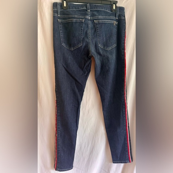 NWOT JOES JEANS Skinny Ankle Women’s Blue Zip Up Jeans W/ Stripes Down Sides W29 - Picture 2 of 8